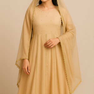 Birch Chiffon Anarkali Frock Stitched 3PC Suit